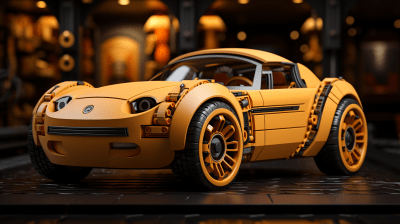 3D illustrated Disney-style robot car with a dynamic vibe
