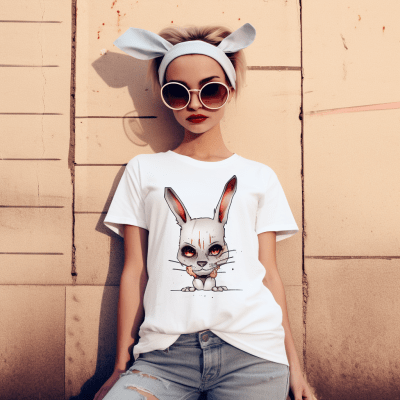 Street style t-shirt mockup with a trendy and fashionable look