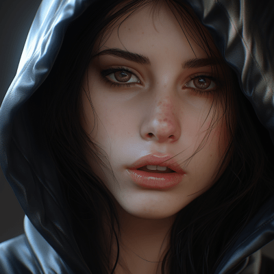 Close-up image with ultra-realistic details and strong impact