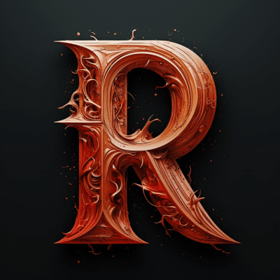 Dynamic logo design with intertwined letters a, R, and t