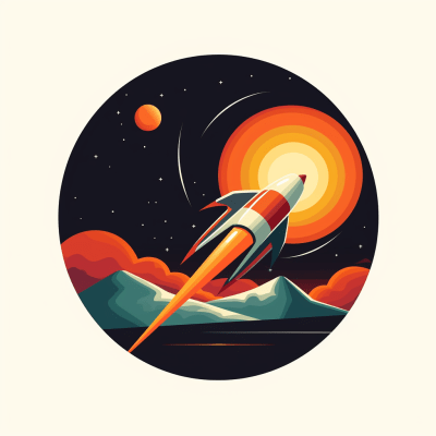Retro Googie Space Travel Logo by Tabascobleu with Dynamic Style