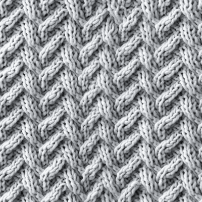 Simple gray knitted pattern with uniform repetitive design