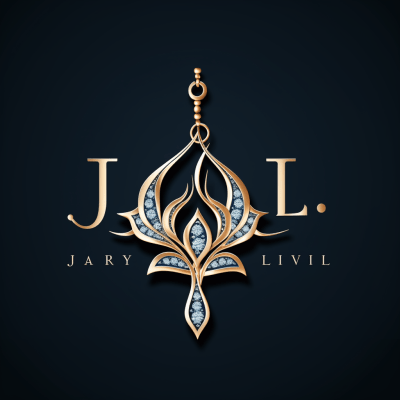 Minimalist and elegant JL JEWELRY logo with a modern design