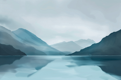 Mountain Lake Minimalism