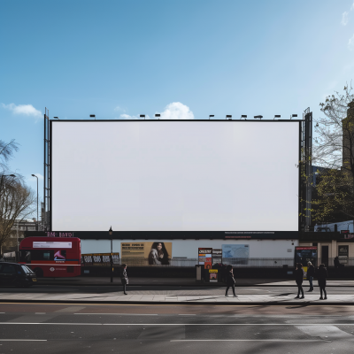 Blank Billboard in London