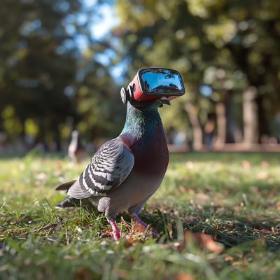Virtual Reality Pigeon in the Park