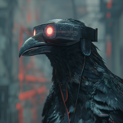 Cybernetic Crow in VR World