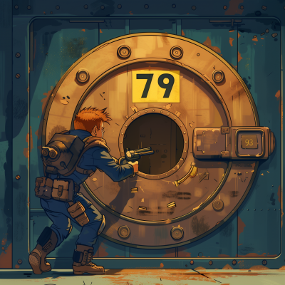 Fallout Vault 79 Art Style Illustration