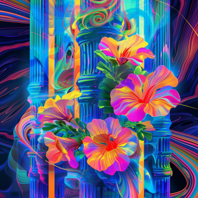 Neon Flowers