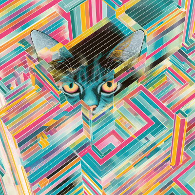 Pixel Art Black Cat Icon