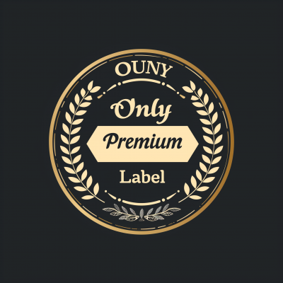 Only Premium Label Vector Logo