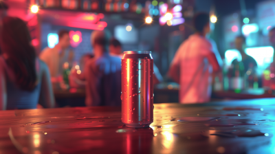 Soda Can in Nightclub