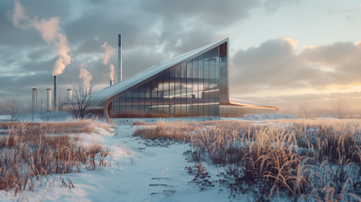 Futuristic Geothermal Office Building