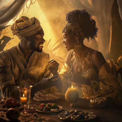 African King and Queen