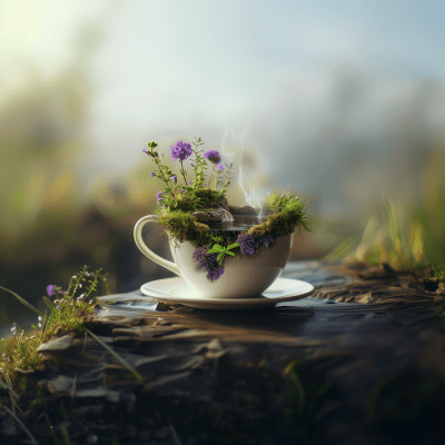 Surreal Miniature World in a Cup