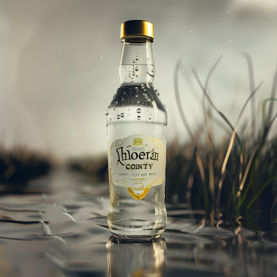 Glass Bottle with Tonic Water