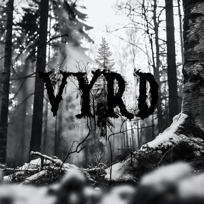 Black Metal Band Font with VYRD in Northern Forest