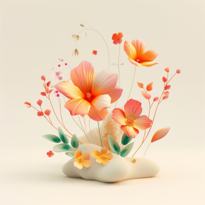 Flower Composition Illustration