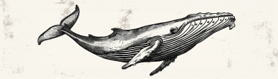 Whale Design with Three Fins