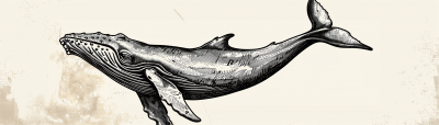 Whale Engraving Design