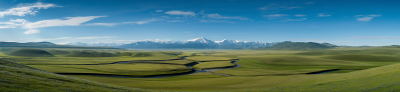 Mongolian Steppe Landscape