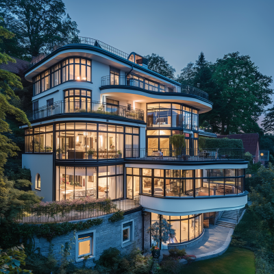 Luxurious Art Nouveau Villa with Modern Elements