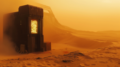 Mysterious Black Structure in Sahara Desert