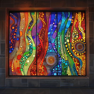 Stained Glass Window Fantasy Design