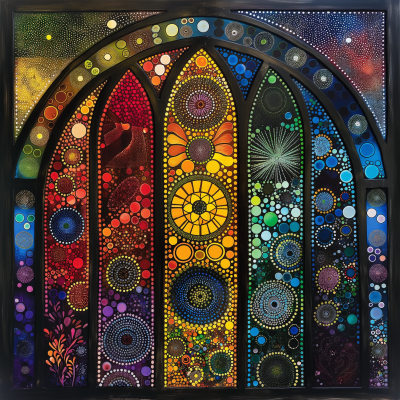 Fantastical Stained Glass Window