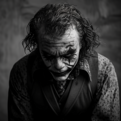 Joker in Black and White