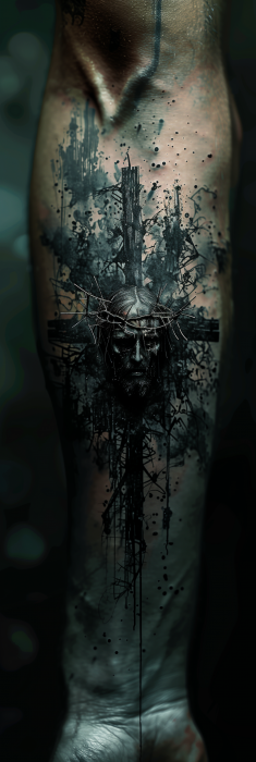 Catholic Tattoo Illustration