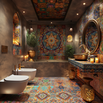 Luxurious Moroccan Bathroom