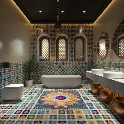 Luxurious Moroccan Bathroom