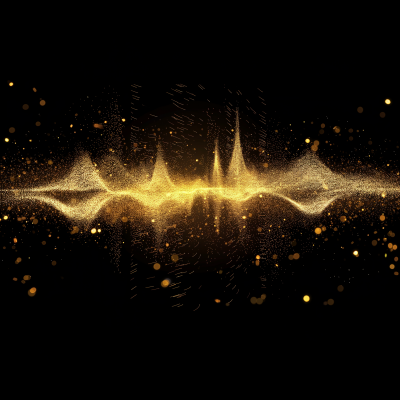 Sparkling Golden Foil Audiogram