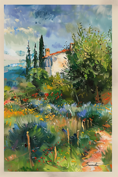 Europe Countryside Painting