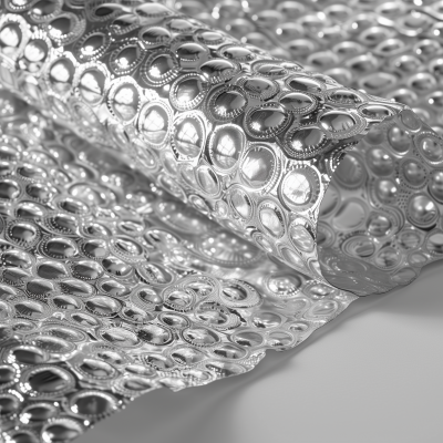 Silver Bubblewrap Material