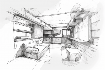 Futuristic Adaptive Container Homes Sketches