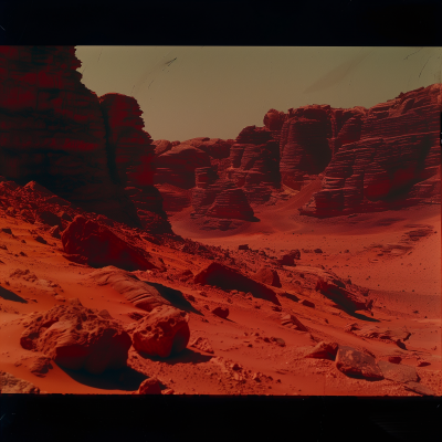 Red Desert Planet Landscape