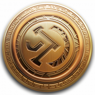 Golden Crypto Coin Logo