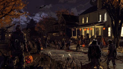 Zombie Apocalypse Halloween Night