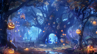 Enchanted Halloween Forest
