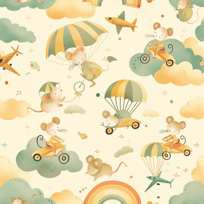 Rainbow Patterns and Cute Illustrations