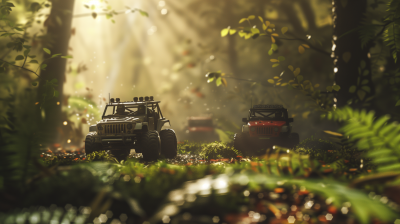 Off-road RC Crawlers in Forest