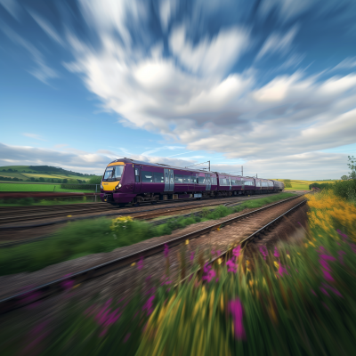 Motion Blur Train Journey