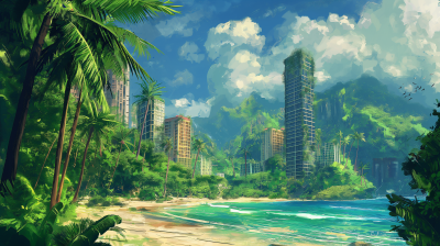 Tropical Cityscape