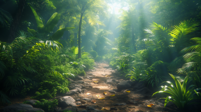 Tropical Jungle Pathway