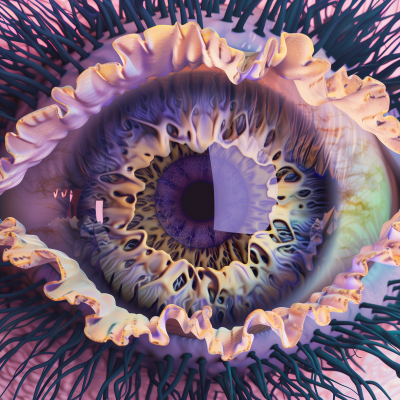 Symmetrical Eye and Flower Iris