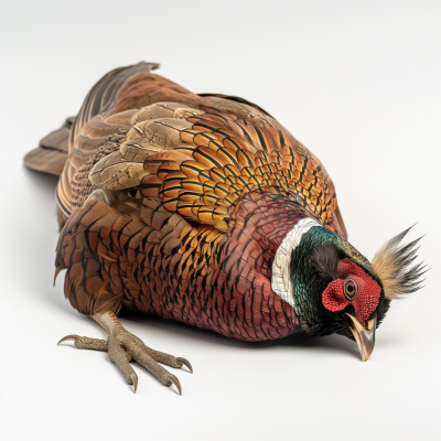 Deceased Indian Ringneck Pheasant on the Ground