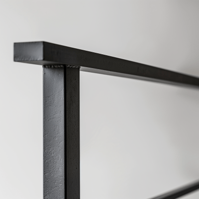 Simple Black Metal Handrail
