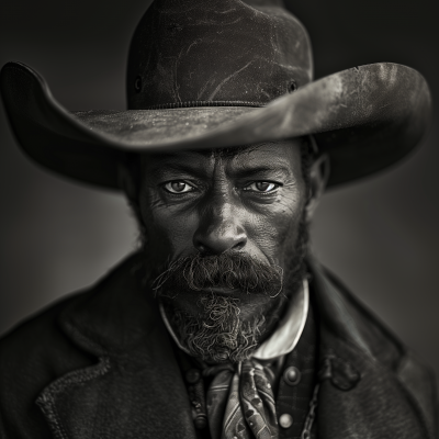 Bass Reeves in Black and White
